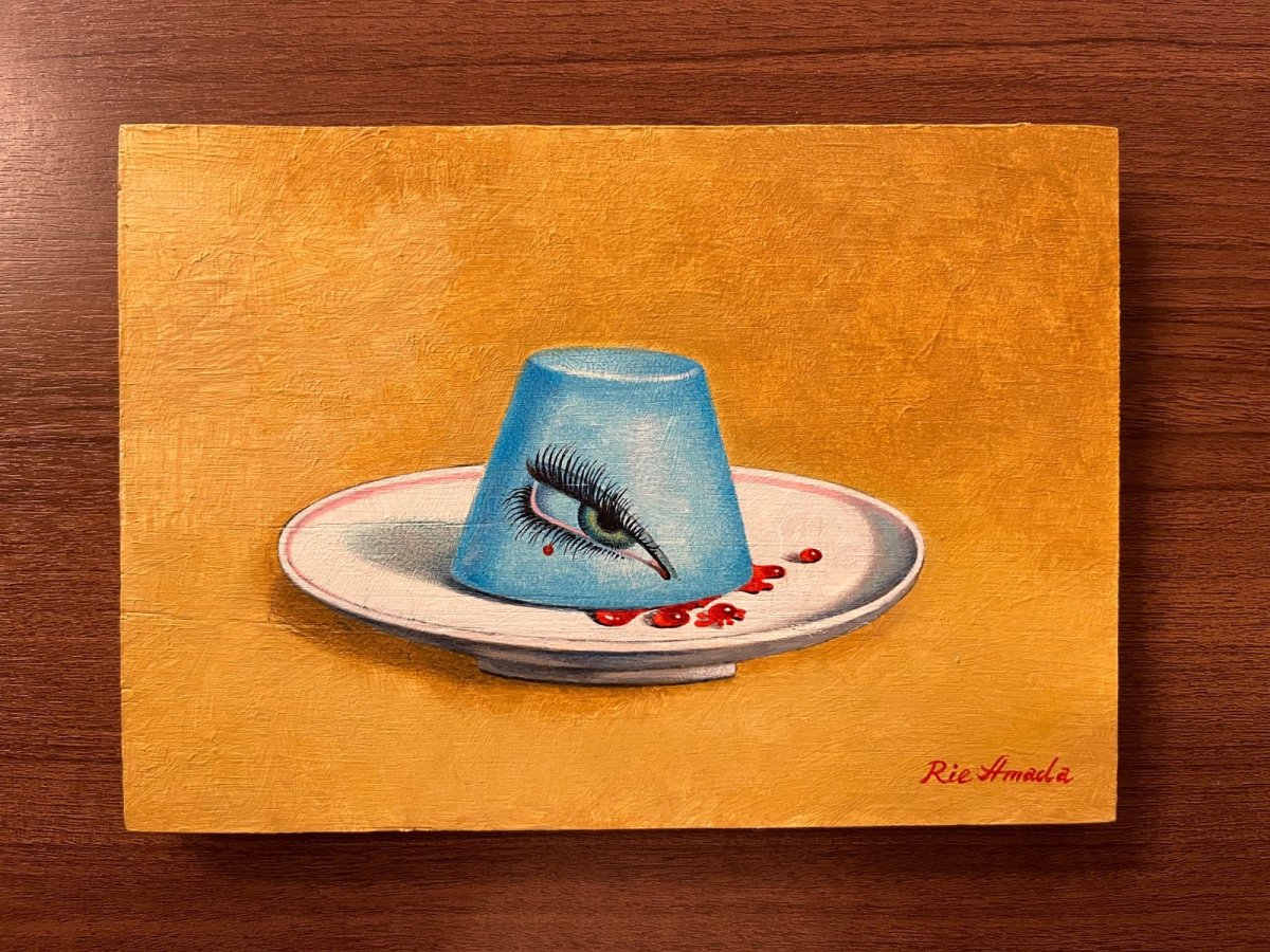 画像1: ナミノアイダ Between waves キャンバス 16x22.5cm (原画) (1)