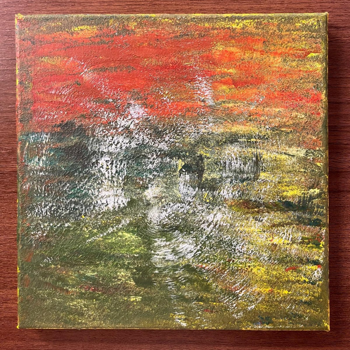 画像1: 余白の声 20x20cm (原画) (1)