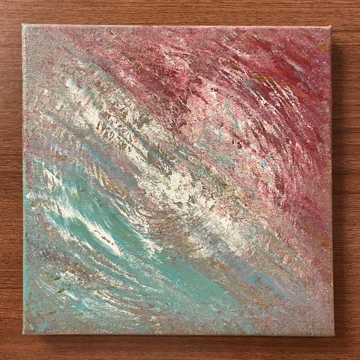 画像1: 交差する鼓動 20x20cm (原画) (1)