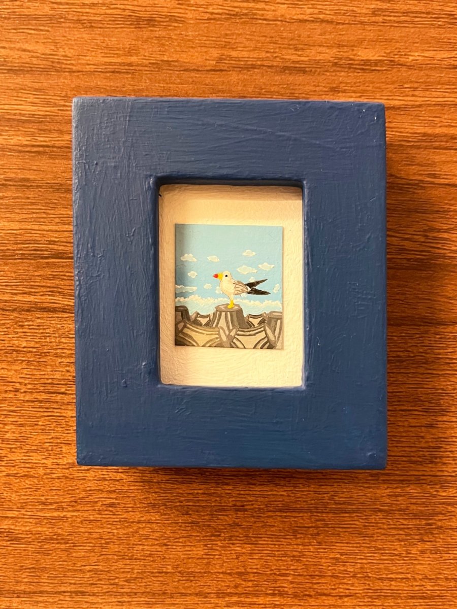 画像1: テトラポット 額サイズ 7.5x6.3cm (原画) (1)