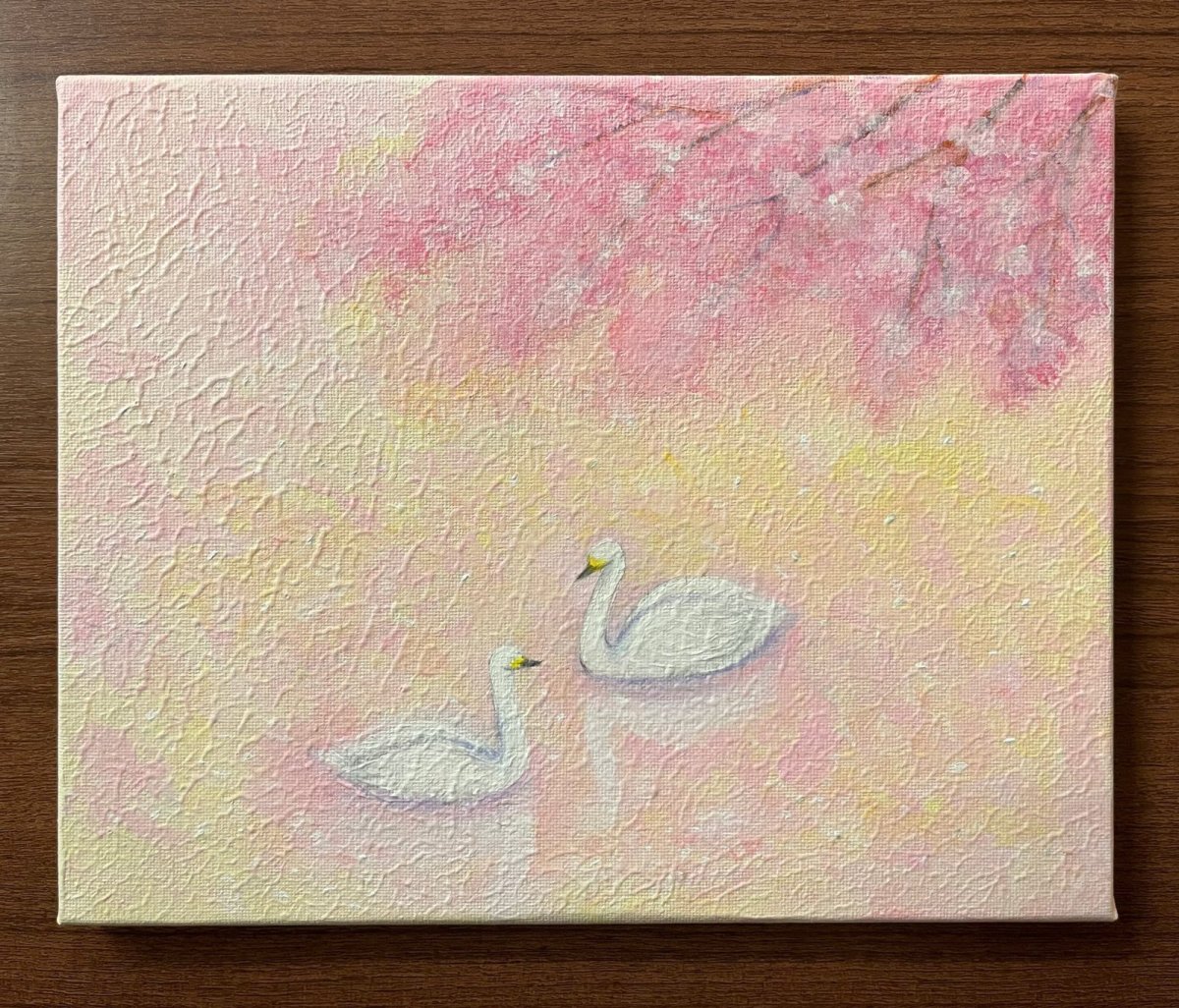 画像1: -優しい日差し-  キャンバス 22x27,5cm (原画) artist: Naomi (1)
