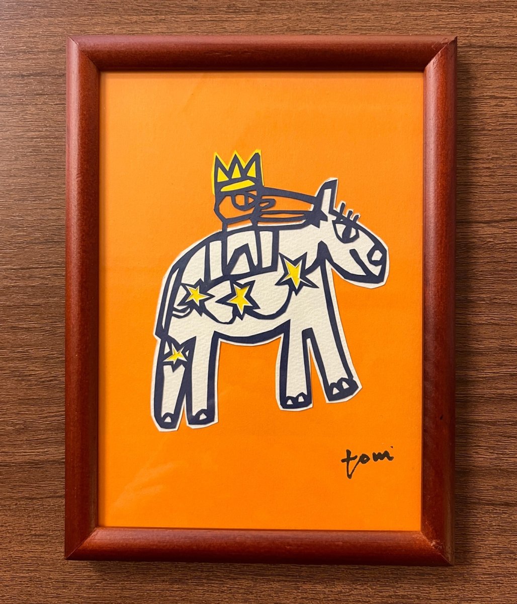 画像1: 夢 dream (切り絵 paper cutting) 19.7x14.6cm (1)