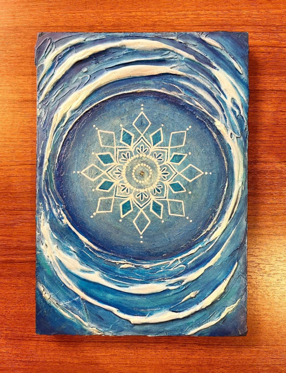 画像1: 一心に咲く花ー  木パネル 27,3x19cm (原画) artist: Naomi (1)