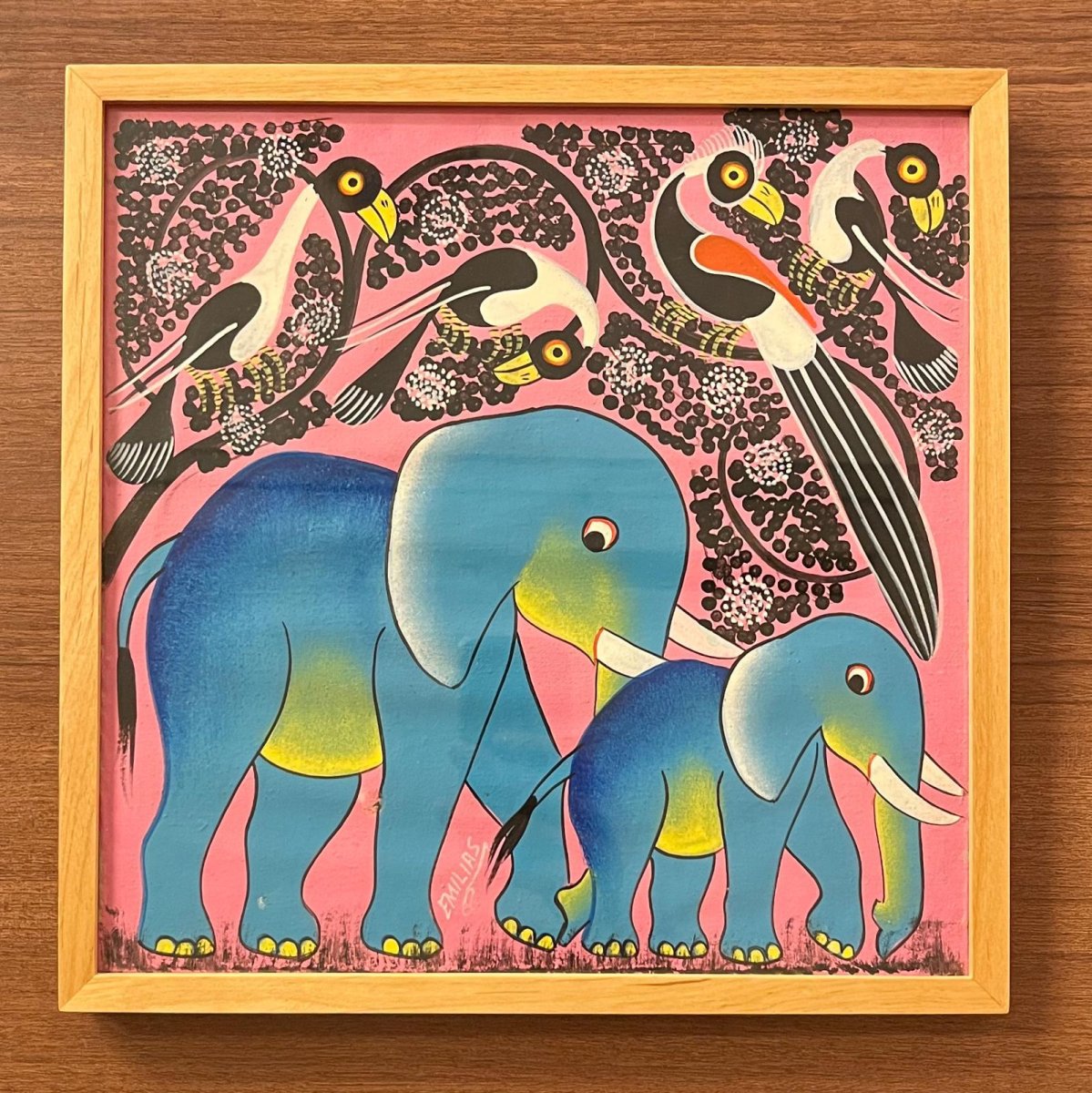 画像1: ティンガティンガ額入り (原画) artist:Emilias (1)